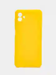 Желтый чехол для Samsung Galaxy A04, силиконовый, черный, матовый