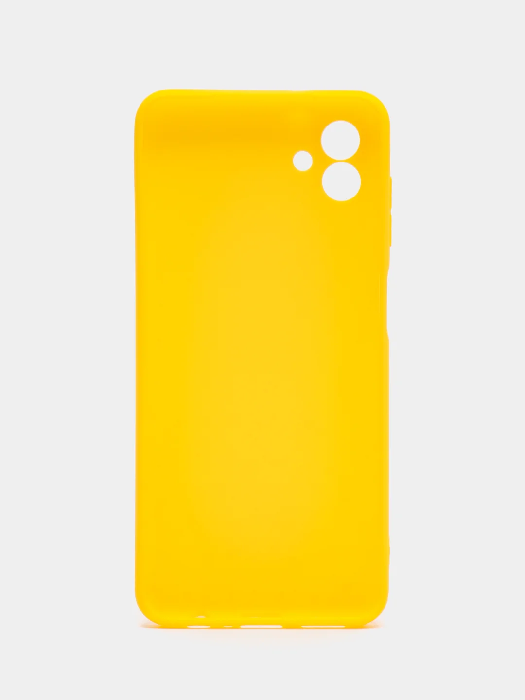 Желтый чехол для Samsung Galaxy A04, силиконовый, черный, матовый