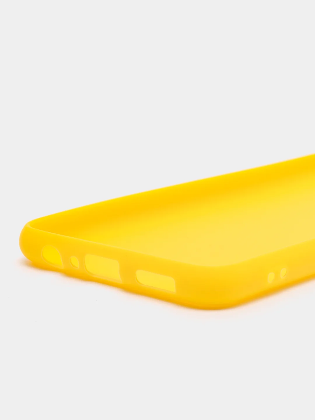 Желтый чехол для Samsung Galaxy A04, силиконовый, черный, матовый