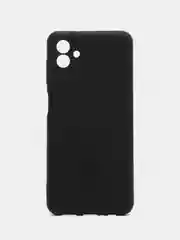 Черный чехол для Samsung Galaxy A04, силиконовый, черный, матовый