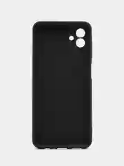 Черный чехол для Samsung Galaxy A04, силиконовый, черный, матовый