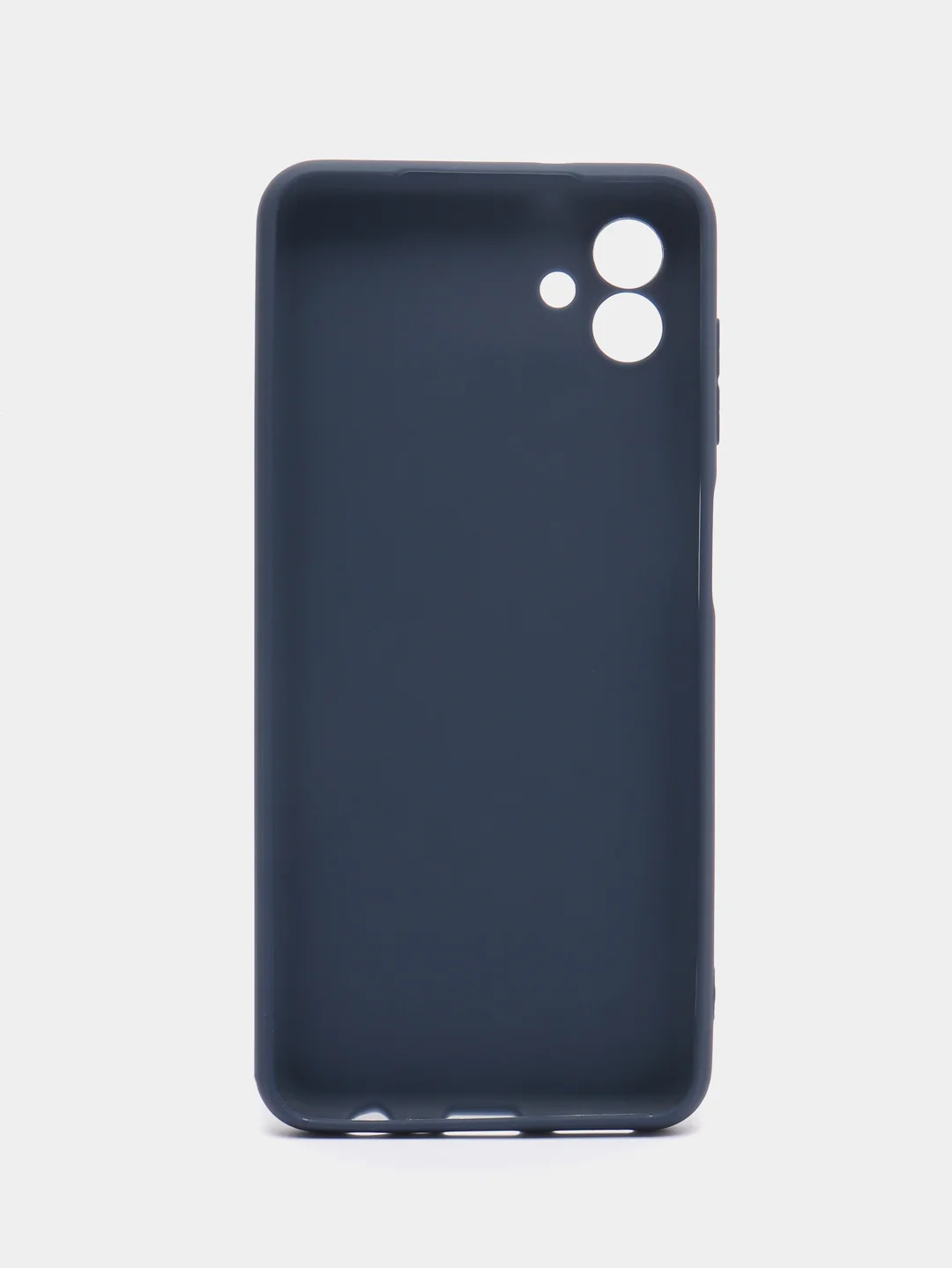 Синий чехол для Samsung Galaxy A04, силиконовый, черный, матовый