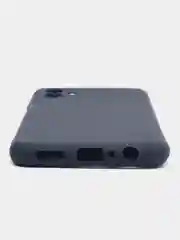 Синий чехол для Samsung Galaxy A04, силиконовый, черный, матовый