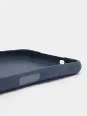 Синий чехол для Samsung Galaxy A04, силиконовый, черный, матовый
