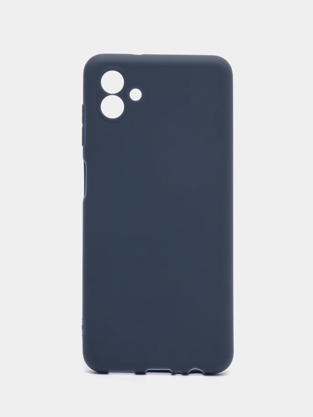 Синий чехол для Samsung Galaxy A04, силиконовый, черный, матовый