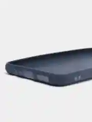 Синий чехол для Samsung Galaxy A04, силиконовый, черный, матовый