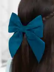 Морской большой бант для волос, на зажиме ,Заколки для волос / Школьные банты /