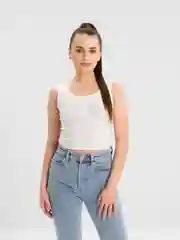 Белый женский топ, лапша