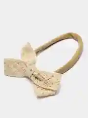 Молочный повязка на голову, с бантиком, для девочки