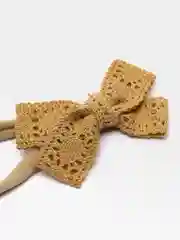 Хаки повязка на голову, с бантиком, для девочки