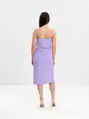 Лавандовый платье шёлковое
