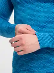 Синий мужской спортивный костюм-двойка, 2 в 1: рашгард, тайтсы