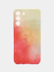 Коралловый меланж чехол Samsung Galaxy S22 Plus (Самсунг Галакси С22 Плюс), силиконовый, с мягким подкладом
