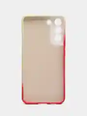 Коралловый меланж чехол Samsung Galaxy S22 Plus (Самсунг Галакси С22 Плюс), силиконовый, с мягким подкладом