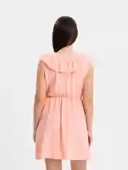 Коралловый платье на завязках