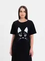 Черный платье - футболка