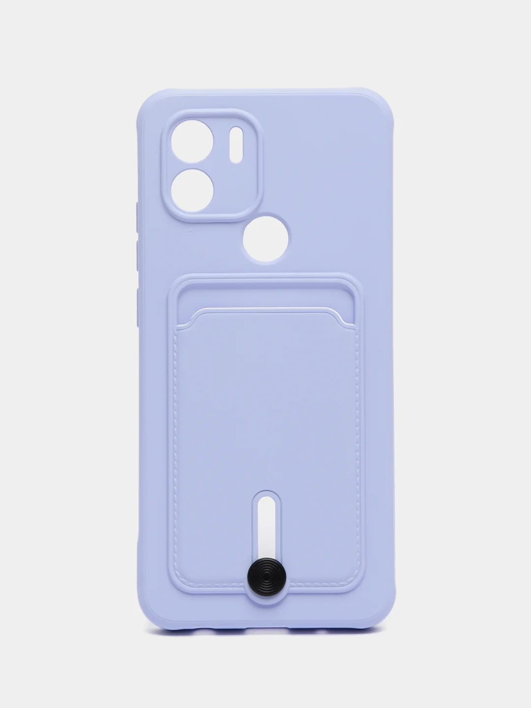 Лавандовый чехол Xiaomi Redmi A1 Plus A2+ Poco C51 Редми А1 Плюс силиконовый, с карманом для карты