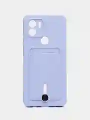 Лавандовый чехол Xiaomi Redmi A1 Plus A2+ Poco C51 Редми А1 Плюс силиконовый, с карманом для карты