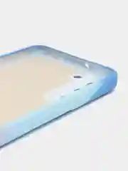 Небесно-голубой чехол Samsung Galaxy S22 Plus (Самсунг Галакси С22 Плюс), силиконовый, с мягким подкладом