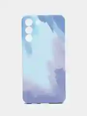 Небесно-голубой чехол Samsung Galaxy S22 Plus (Самсунг Галакси С22 Плюс), силиконовый, с мягким подкладом