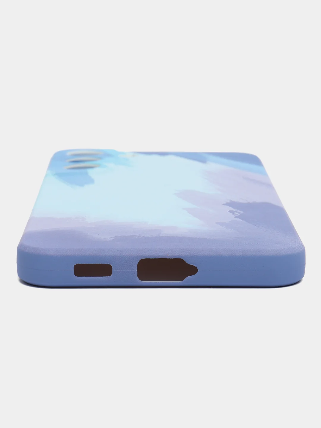 Небесно-голубой чехол Samsung Galaxy S22 Plus (Самсунг Галакси С22 Плюс), силиконовый, с мягким подкладом