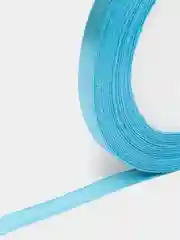 Голубой лента атласная, 6 мм