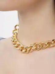 Цепочка чокер с крупными звеньями, цепочка женская на шею, ожерелье