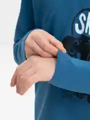 Синий футболка длиннный рукав для мальчиков