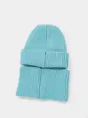 Бирюзовый шапка + снуд