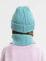Бирюзовый шапка + снуд