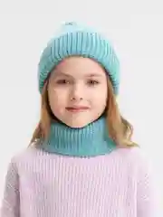 Бирюзовый шапка + снуд