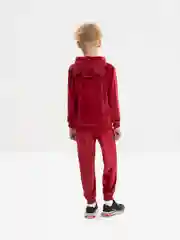 Багровый детский костюм бархатный
