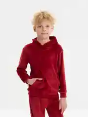 Багровый детский костюм бархатный
