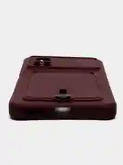 Бордовый чехол Xiaomi Poco X4 Pro (Сяоми Поко Х4 Про), силиконовый, с карманом для карты