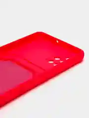 Тёмно-розовый чехол для Samsung Galaxy A51, Самсунг Галакси А51 силиконовый, с карманом для карты
