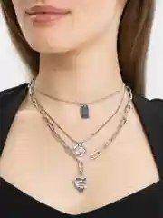 Золотой колье, ожерелье, многослойные цепи на шею, крупные цепи