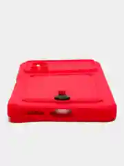 Тёмно-розовый чехол Xiaomi Poco X4 Pro (Сяоми Поко Х4 Про), силиконовый, с карманом для карты