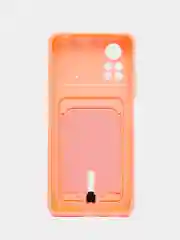 Конфетный чехол Xiaomi Poco X4 Pro (Сяоми Поко Х4 Про), силиконовый, с карманом для карты