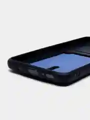 Темно-синий чехол для Samsung Galaxy A51, Самсунг Галакси А51 силиконовый, с карманом для карты