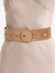 Угольный пояс для талии женский, широкий, замша