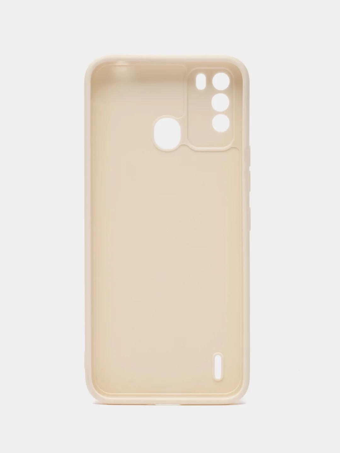 Молочный чехол для Itel Vision 1 pro, S16 (Ител Вижн 1 про, с16), силиконовый, с защитой камеры