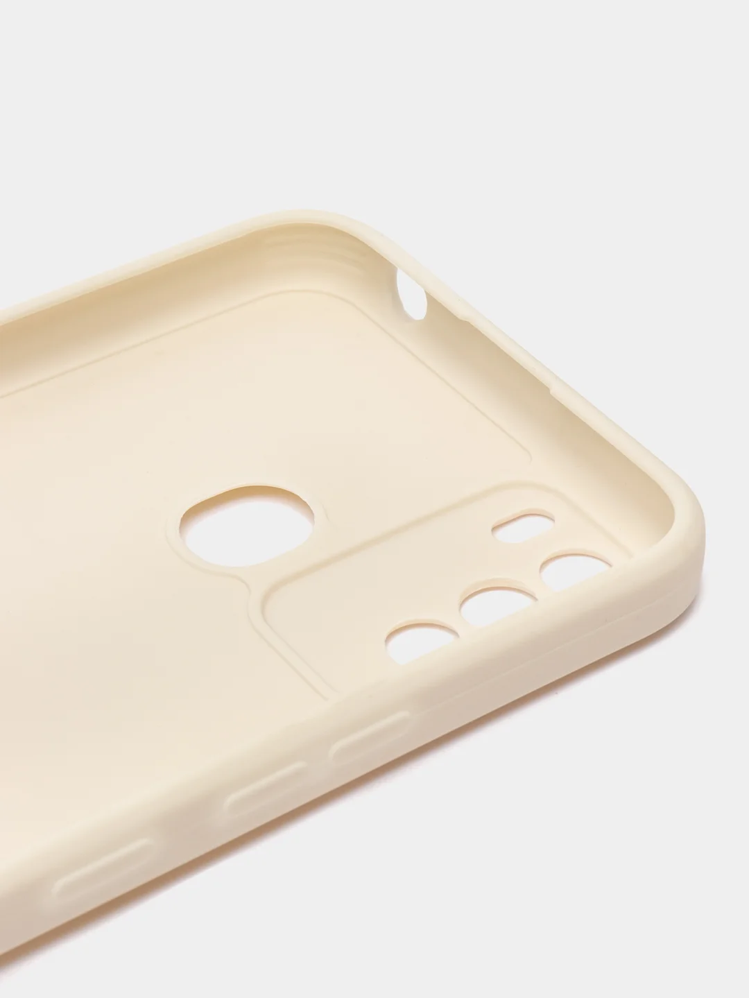 Молочный чехол для Itel Vision 1 pro, S16 (Ител Вижн 1 про, с16), силиконовый, с защитой камеры