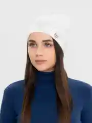 Белый шапка женская без подклада Амсония
