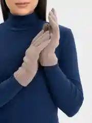 Бежевый перчатки женские, шерстяные
