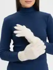 Белый перчатки женские, шерстяные