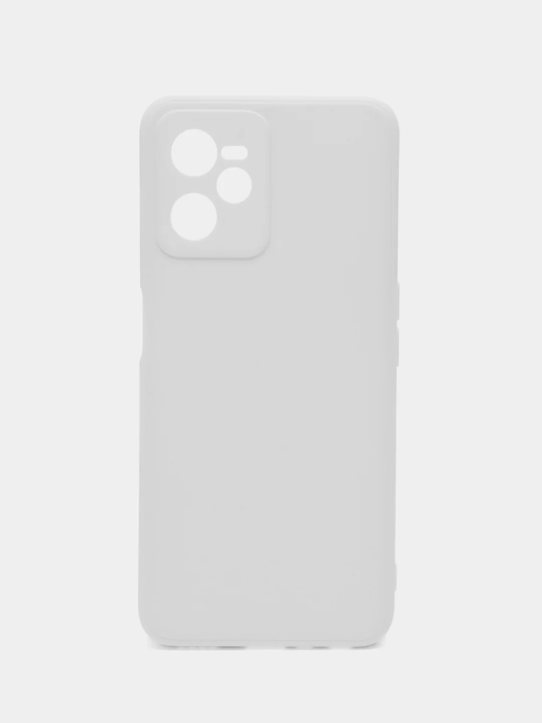 Белый чехол для Realme C30, C31, C33, C35  ( Реалми С30 С31 С33 С35 ) силиконовый, прозрачный
