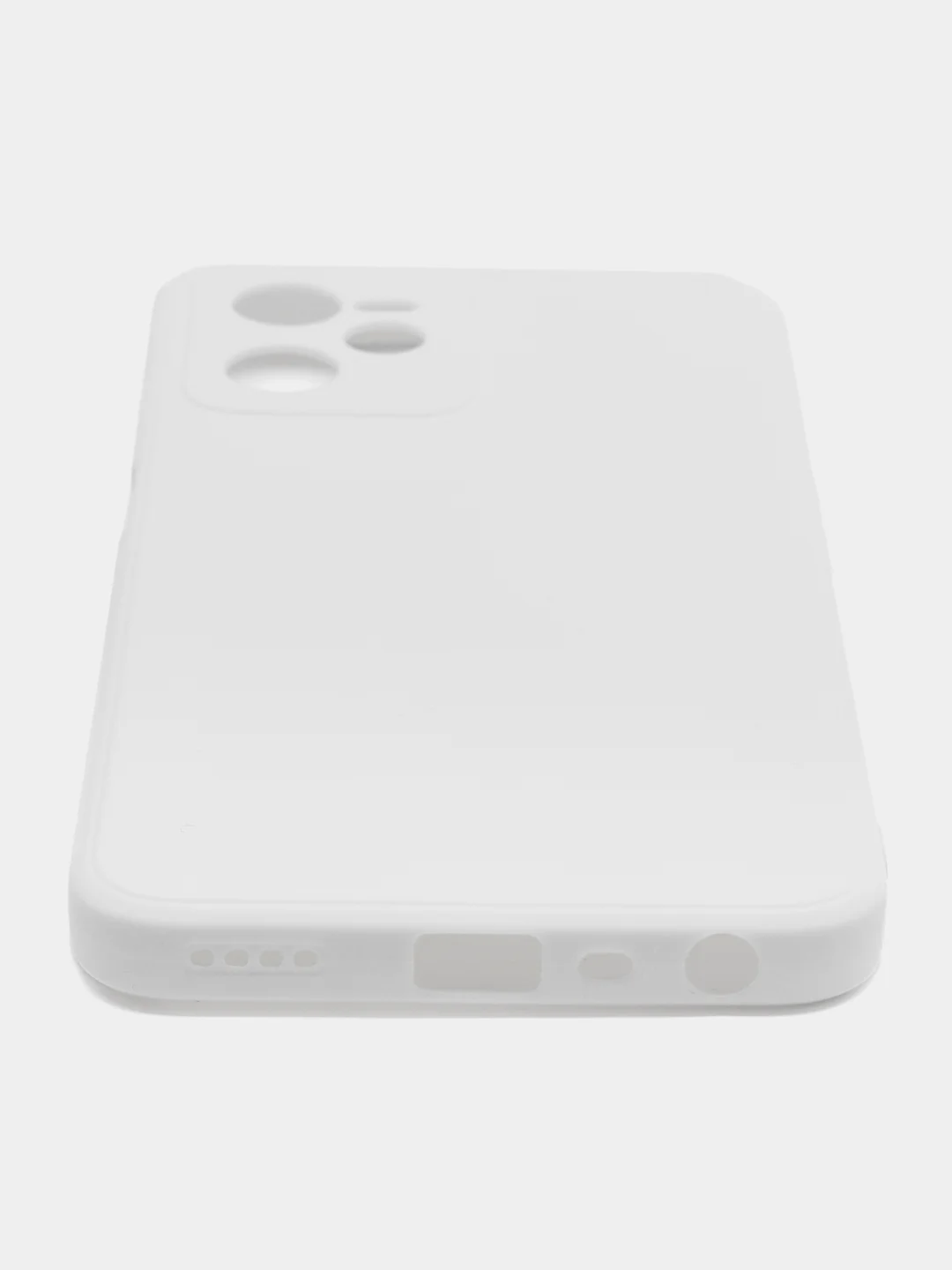 Белый чехол для Realme C30, C31, C33, C35  ( Реалми С30 С31 С33 С35 ) силиконовый, прозрачный