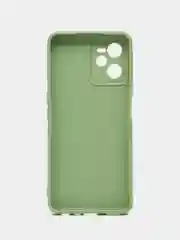 Зеленый чехол для Realme C30, C31, C33, C35  ( Реалми С30 С31 С33 С35 ) силиконовый, прозрачный