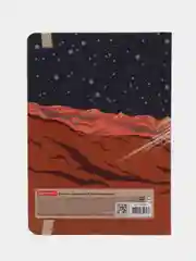 Блокнот с резинкой BRAUBERG "SpaceX", А5, в клетку, 145х203, 96 листов, 113724