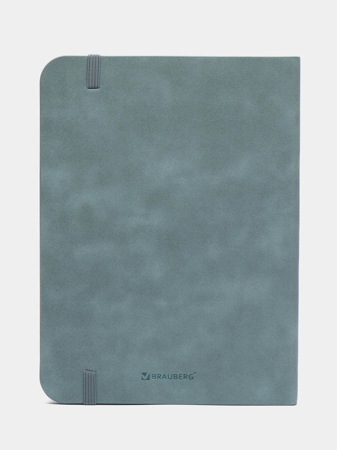 Блокнот BRAUBERG NOTE, с резинкой, 80 л, клетка, светло-серый, А5, 162 х 218 мм